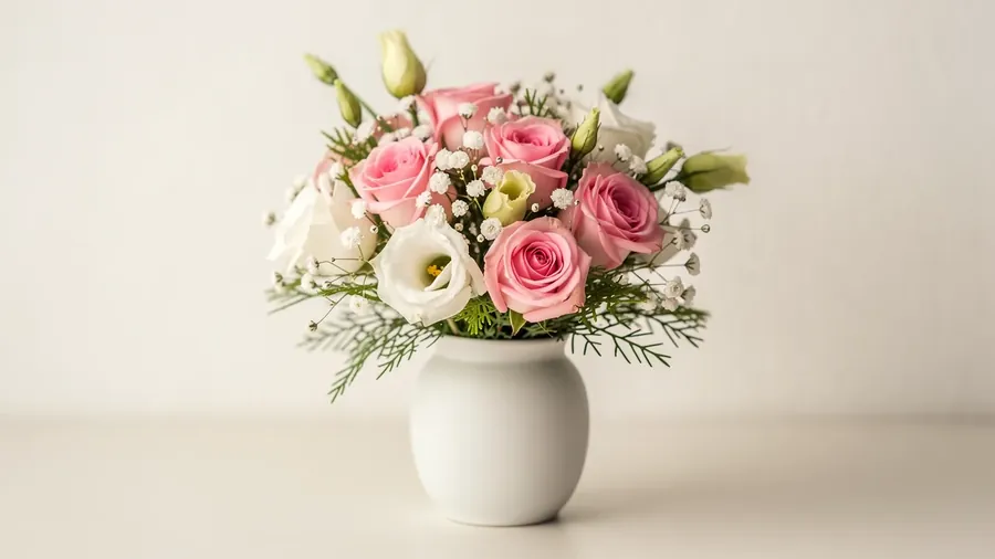 Zur Geburt, zart in Rosa